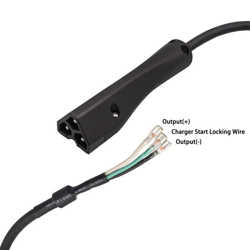 Drive-up 48-Volt Golf Cart Charger Plug 3-Pin Triangle Handle Connector with Wire Fits EZGO RXV 604321, 611219 (Charger Plug with Wire) - Image 4